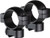 TRUGLO RINGS 1" MEDIUM MATTE RIMFIRE/AIRGUN 3/8" W/4 SCREWS