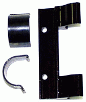 WEAVER DETACHABLE SIDE MOUNT BRACKET W/1" HIGH RINGS BLACK