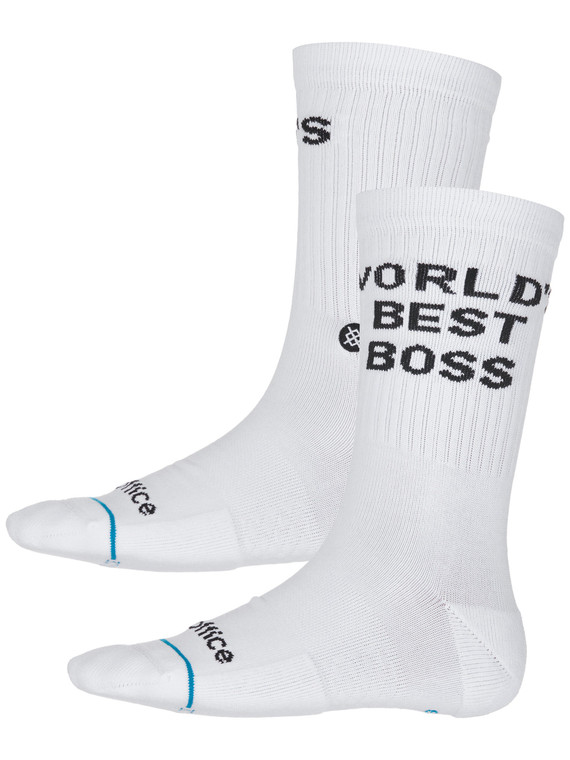 Stance World's Best Boss Socks  White