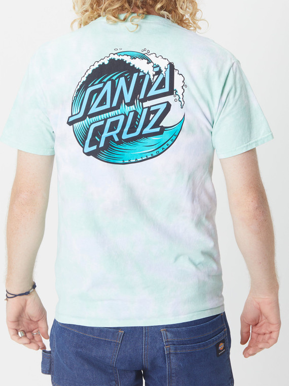 Santa Cruz Wave Dot Tie Dye T-Shirt