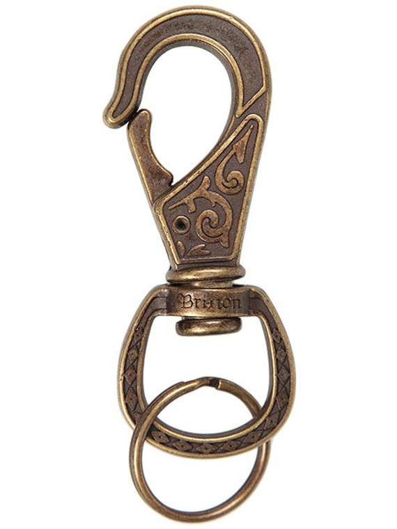 Brixton Scroll Keychain Antique Bronze