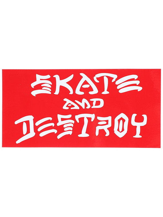 Thrasher Skate And Destroy Large Sticker Red