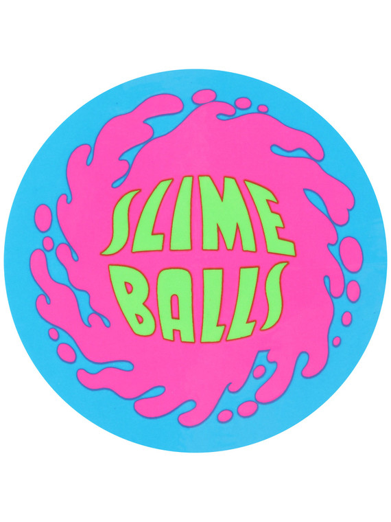 Slime Balls Splat Logo 3" Sticker Blue/Pink/Green