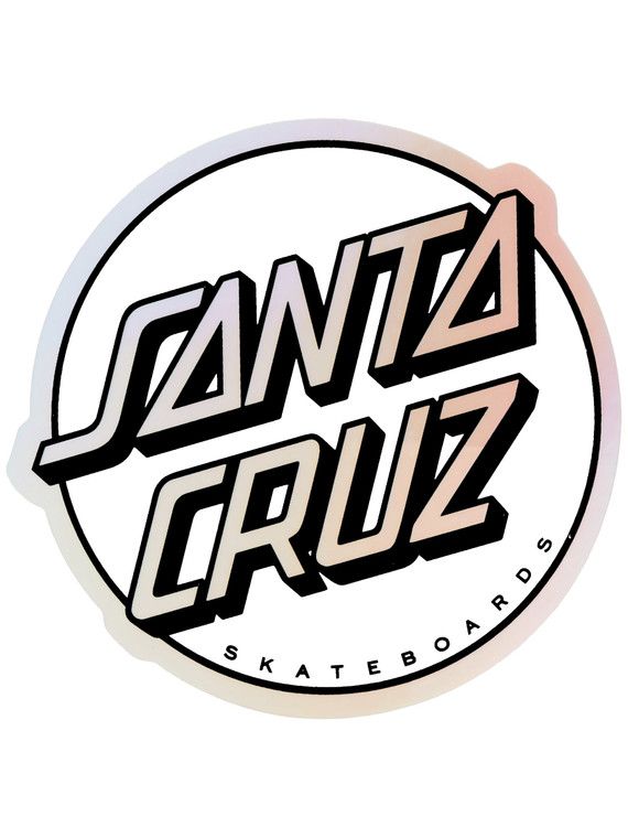 Santa Cruz Missing Dot 3" x 3" Sticker