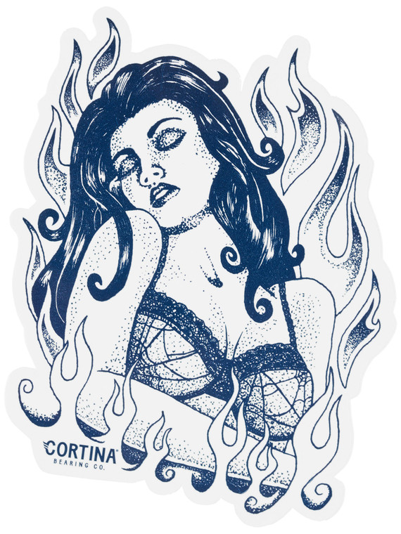 Cortina Fire Woman Sticker