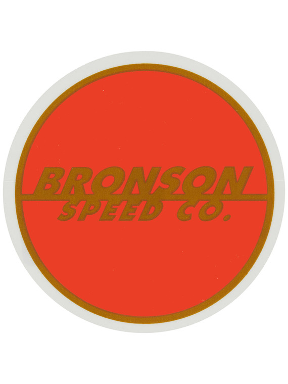 Bronson Speed Co. Spot Logo Flash 3" x 3" Sticker Org