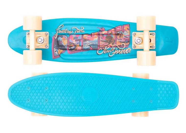 Penny 22" Postcard Coastal Blue Cruiser Skateboard