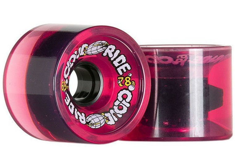 Cloud Ride Cruisers 78A 69MM Clear Pink Longboard Wheels