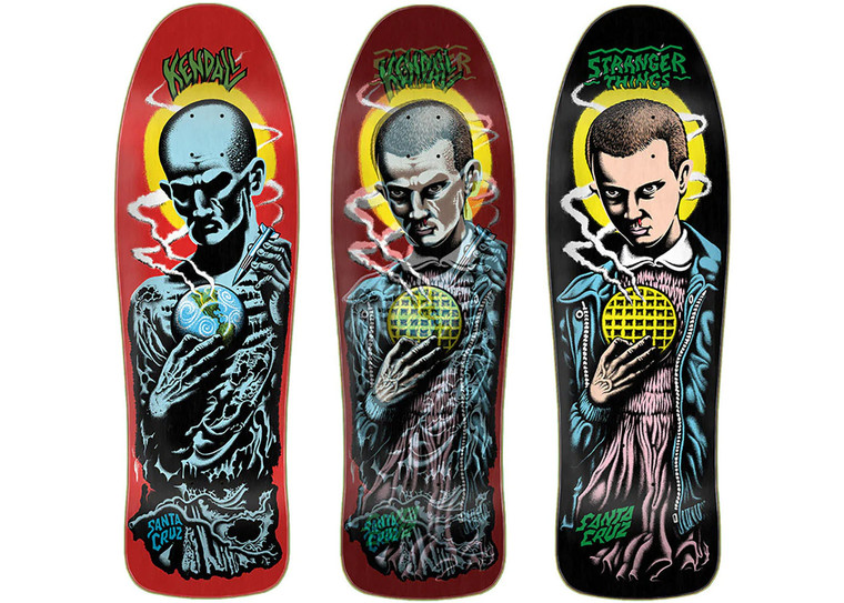 Santa Cruz X Stranger Things Kendall Eleven Skateboard Deck 9.75"