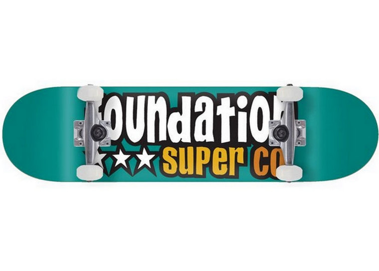 Foundation 3 Star Teal 7.88" Complete Skateboard