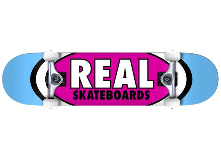 Real Classic Oval II 7.3" Complete Skateboard Blue