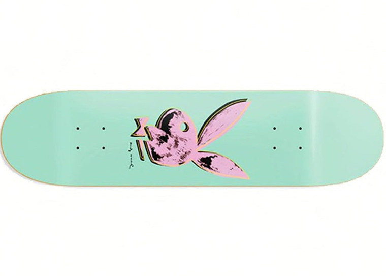Color Bars X Playboy X Andy Warhol Skateboard Deck 8.25" Mint