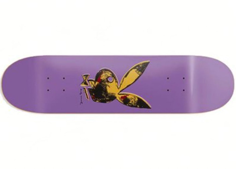 Color Bars X Playboy X Andy Warhol Skateboard Deck 8.25" Lavender
