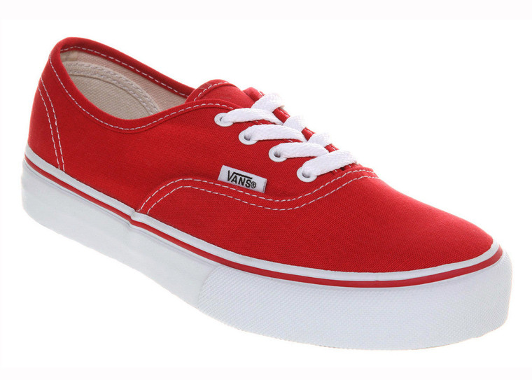 Vans Youth Authentic Shoes Red Kids'