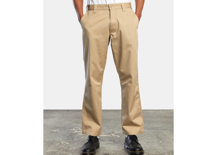 RVCA Americana Relaxed Fit Chino Pants Khaki