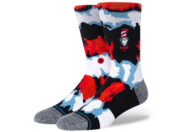 Stance Dr Seuss Cat in the Hat Black Socks