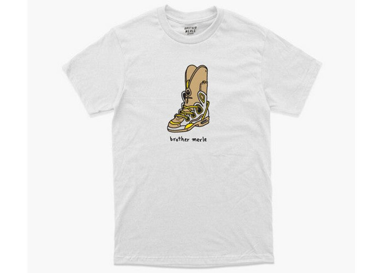 Brother Merle D3 Boots T-Shirt White