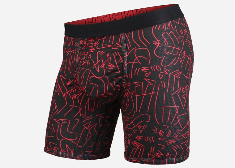 BN3TH X LEBICAR X TJ Rogers Entourage Boxer Brief Black Red