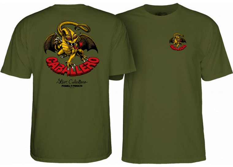 Powell Peralta Cab Classic Dragon II T-Shirt Military Green