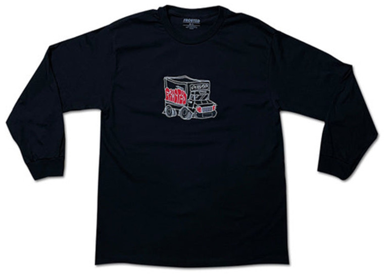 Frosted Truck Logo Long Sleeve Black