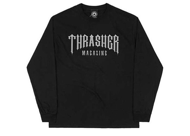 Thrasher Low Low Logo Long Sleeve Tee Black