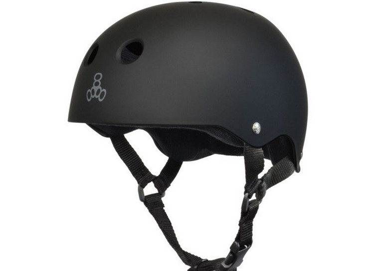 Triple 8 Sweatsaver Helmet All Black Rubber