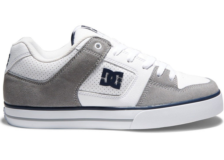 DC Pure Shoes White Grey Grey