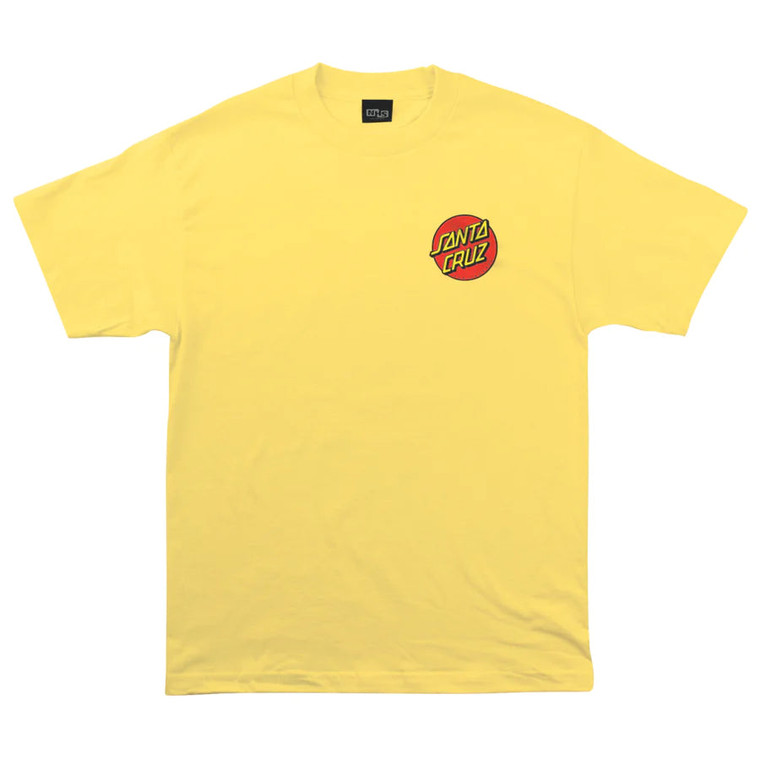 Santa Cruz Classic Dot Chest T-Shirt Banana