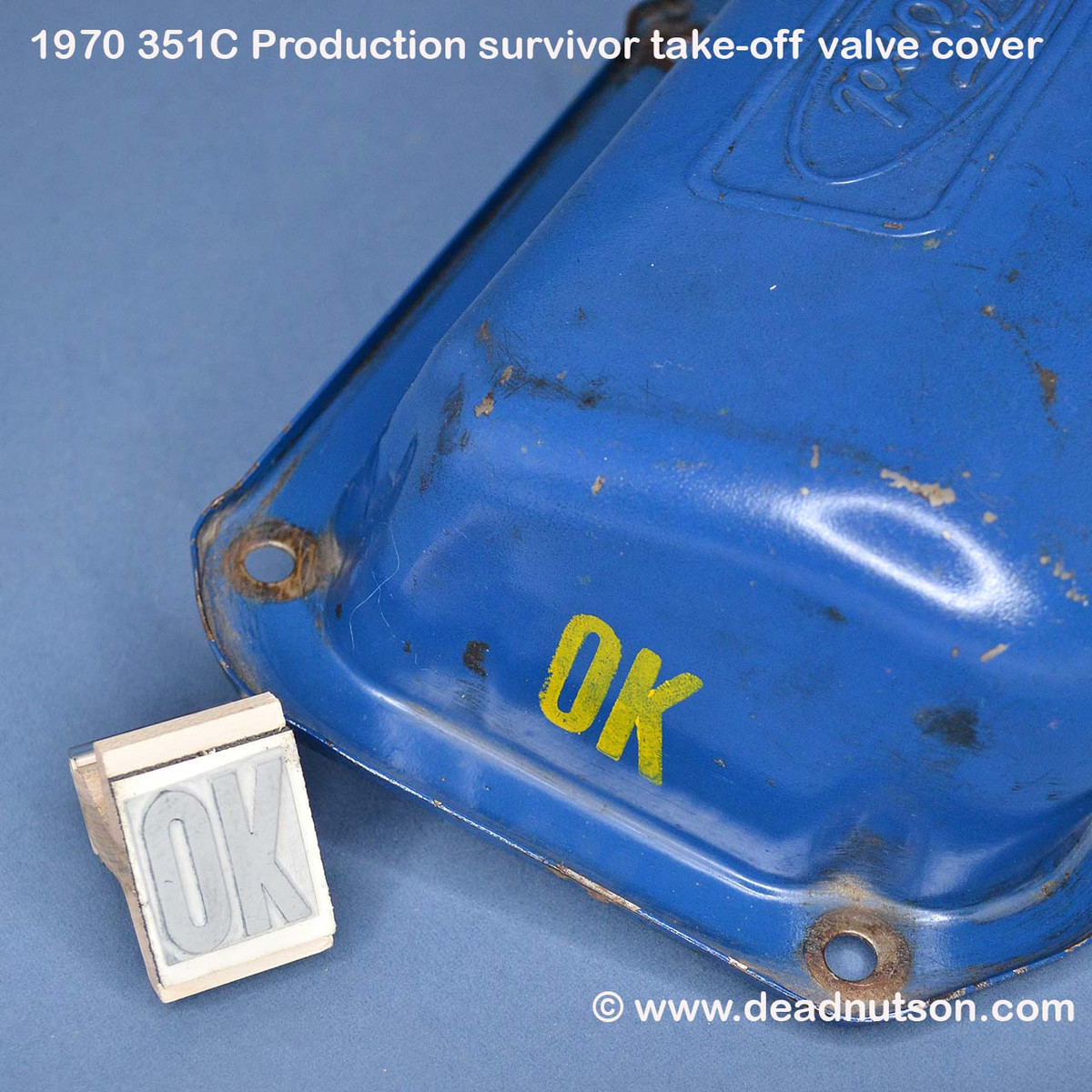 351C 429 CJ Engine OK Inspection Stamp - Dead Nuts On