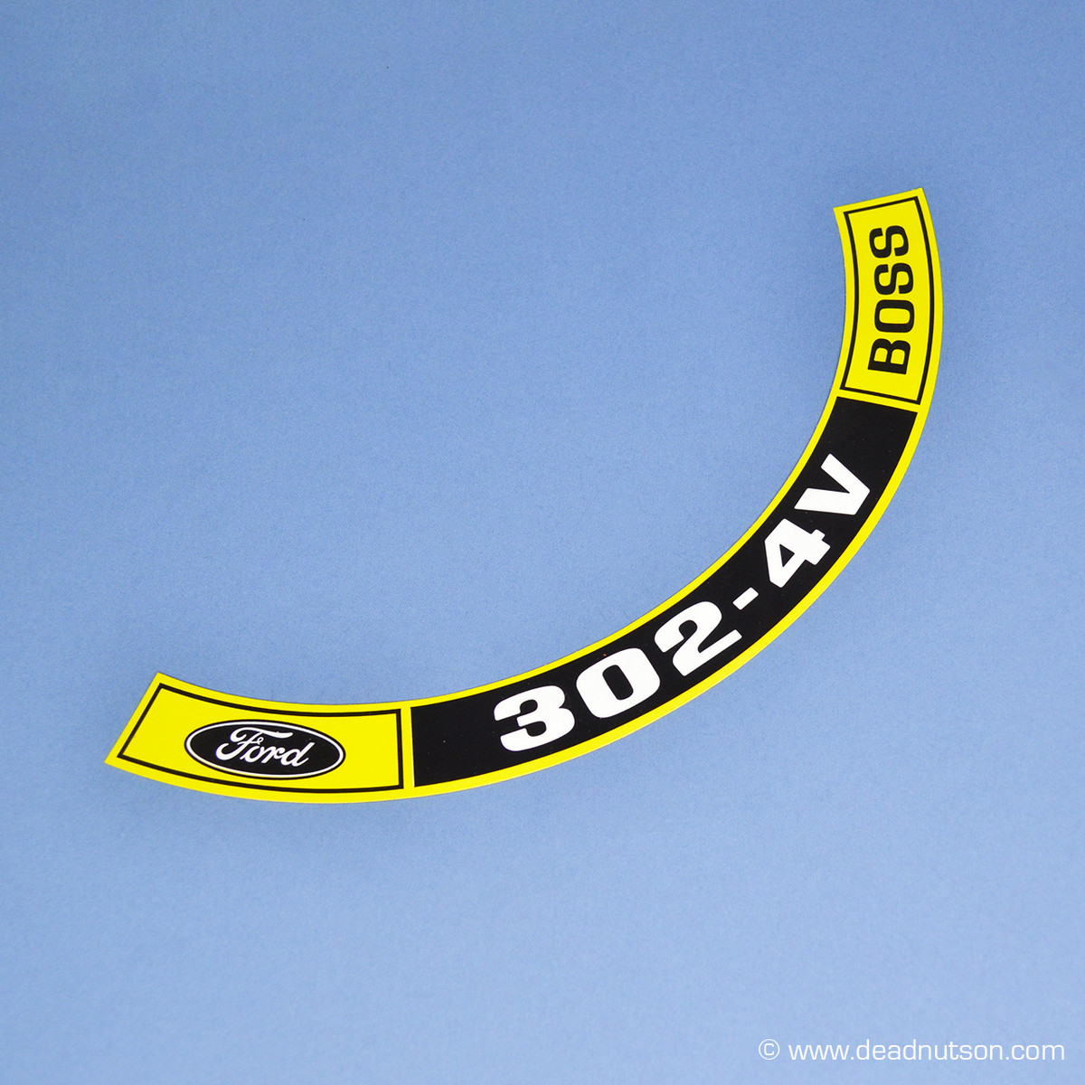 1969 BOSS 302 Air Cleaner Engine Size Decal | No Part Number - Dead Nuts On