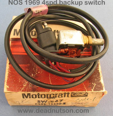 1969 Mustang Shelby Back-Up Light Wire Harness Tag - Dead Nuts On