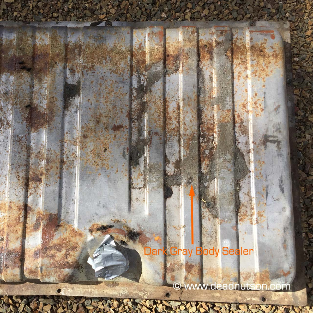 1969-70 Trunk Gas Tank Anti-rattle Board with Gray Sealer - Dead