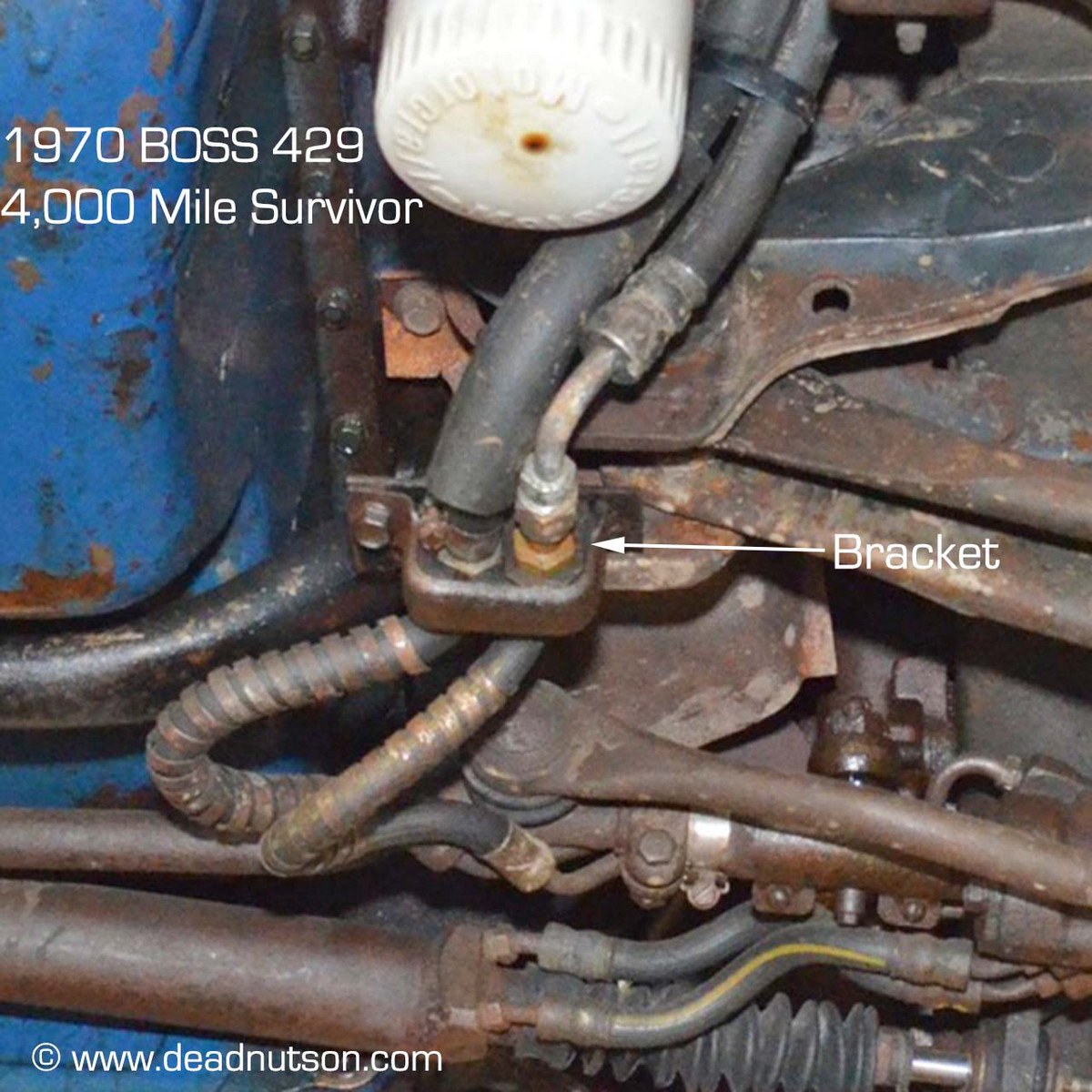 1970 Mustang Power Steering Alignment Bracket Dead Nuts On