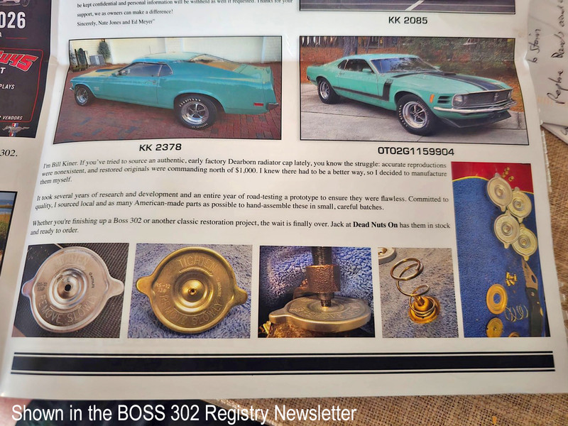 1969-70 Autolite Radiator Cap | Dearborn Plant | NEW REPRO