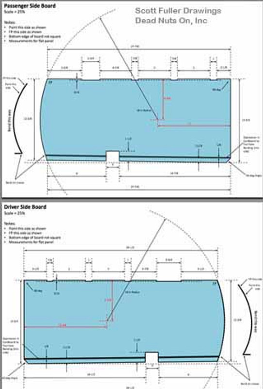 1968 Shelby/California Special Trunk Taillight  Boards (R/L)