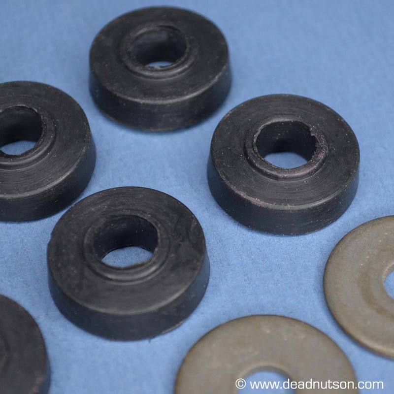 1965-70 Front Shock Rubber Lower Hardware and Bushings Kit