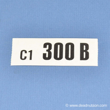 BOSS 302 Engine ID Decal 300B C1 - Dead Nuts On