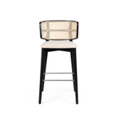 Coffee Wicker Bar Stool