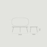Gazelle Table Collection Mondo Contract