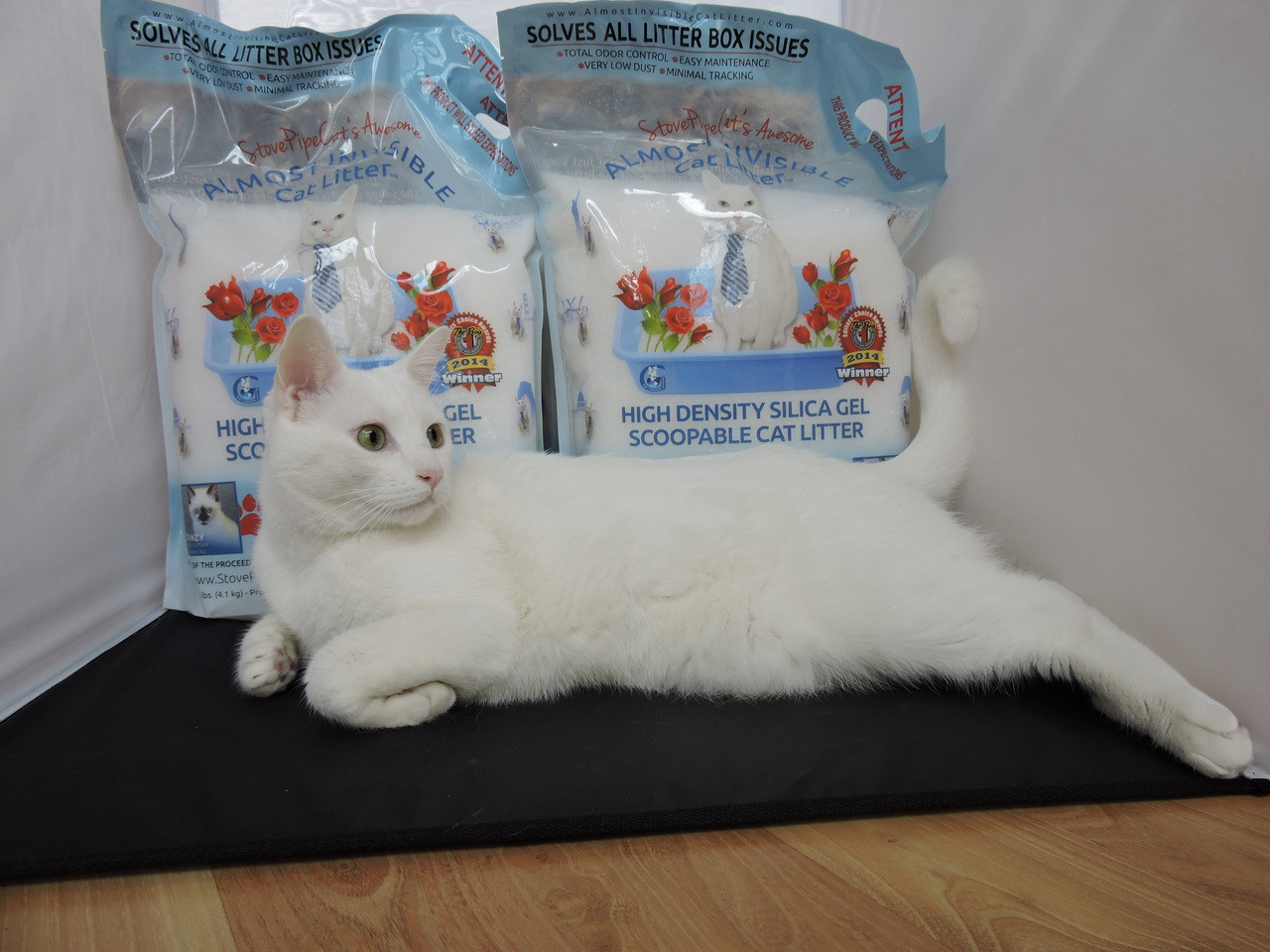 Almost Invisible Cat Litter