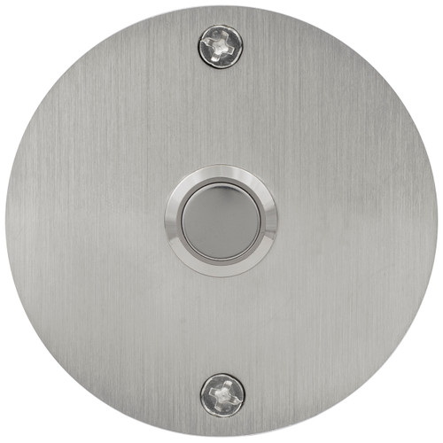Doorbell with stainless steel button GPF9827.02 square 50x50x8 mm satin  stainless steel