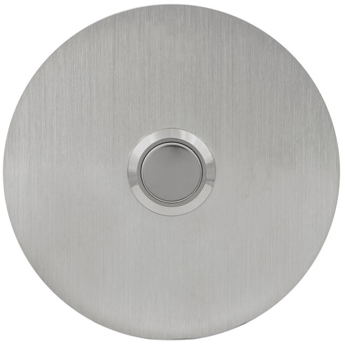 Round Stainless Steel Doorbell - Adhesive Mount Round Stainless Steel Doorbell - Adhesive Mount