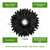 Solid Brass Sunflower Doorbell in Black Solid Brass Sunflower Doorbell in Black