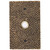 Solid Brass Large Hammered Plate Doorbell in Antique Brass
