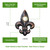 Solid Brass Small Fleur De Lis Doorbell in Oil Rubbed Bronze