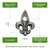 Solid Brass Small Fleur De Lis Doorbell in Pewter Solid Brass Small Fleur De Lis Doorbell in Pewter