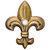 Solid Brass Medium Fleur De Lis Doorbell in Antique Brass Solid Brass Medium Fleur De Lis Doorbell in Antique Brass