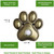 Solid Brass Paw Print Doorbell in Antique Brass