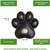 Solid Brass Paw Print Doorbell in Oil Rubbed Bronze