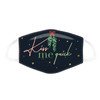 Face Mask Covering - Kiss Me Quick Christmas Mistletoe (Adult Size)
